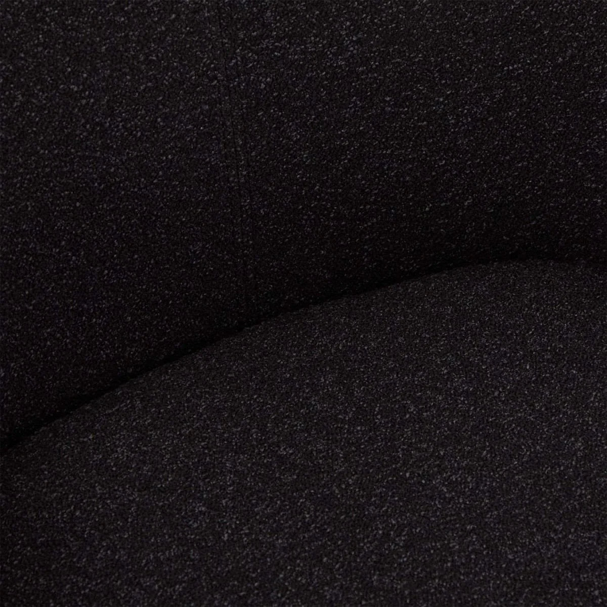 FURNHOUSE Helena Esszimmerstühle mit Armlehne 2er Set - Drehbar, Bouclé-Stoff Schwarz