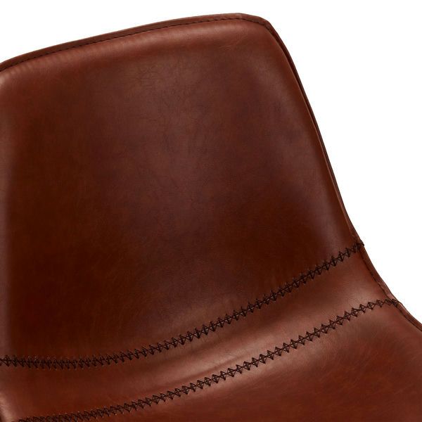 4er Set Barhocker Isabel - Drehbar - Cognacbraun