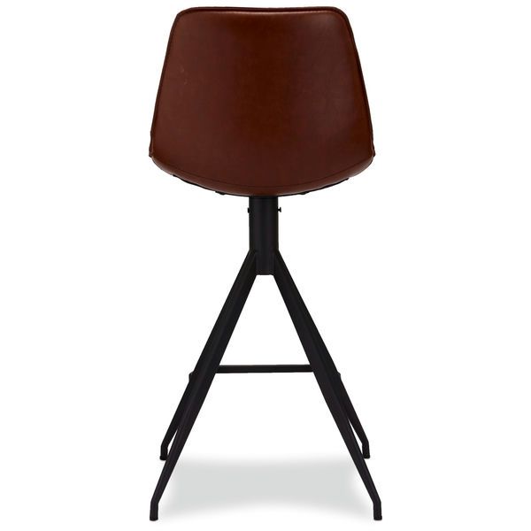 2er Set Barhocker - Cognac Braun