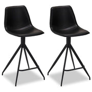 2er Set Barhocker - Schwarz