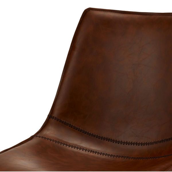 2er Set Esszimmerstühle - Drehbar - Cognac Braun