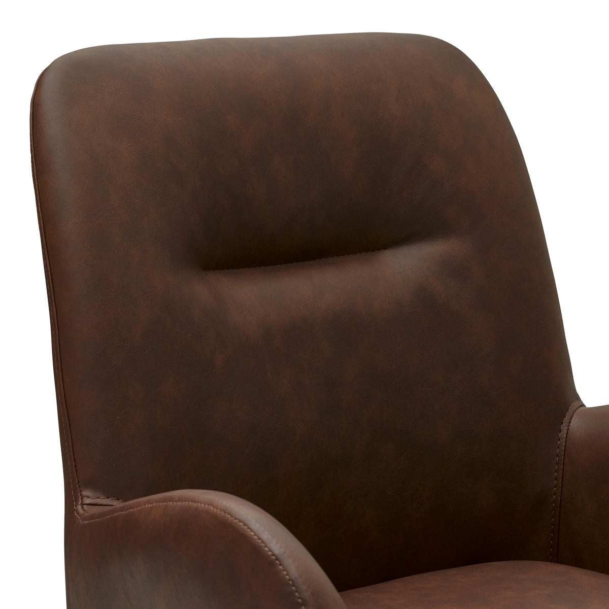 2er Set Esszimmerstühle mit Armlehne - Drehbar - Cognac Braun