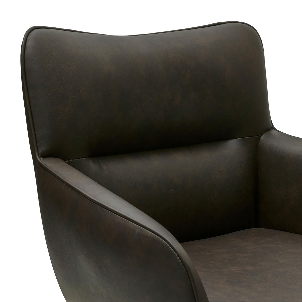 2er Set Esszimmerstühle mit Armlehne - Drehbar - Dunkelbraun