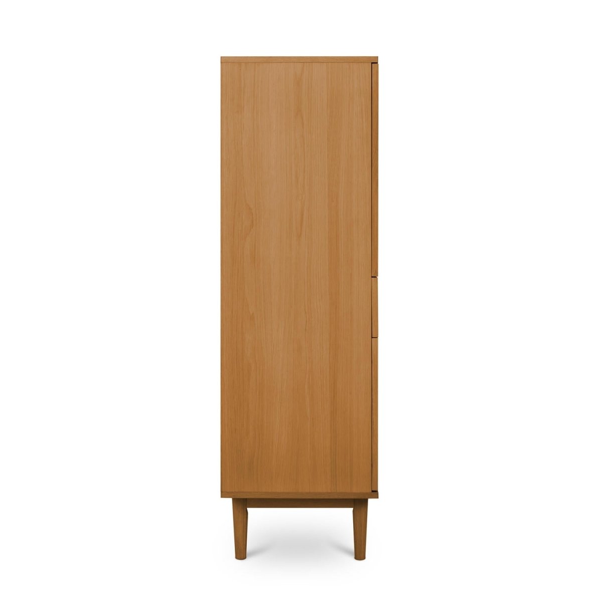 Highboard mit LED-Beleuchtung - 124 cm breit - Wildeiche