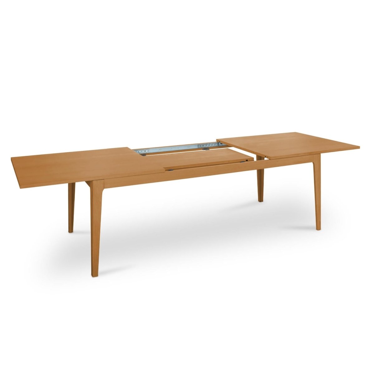 Rechteckiger Esstisch 220x100 cm - Ausziehbar bis 320 cm - Wildeiche