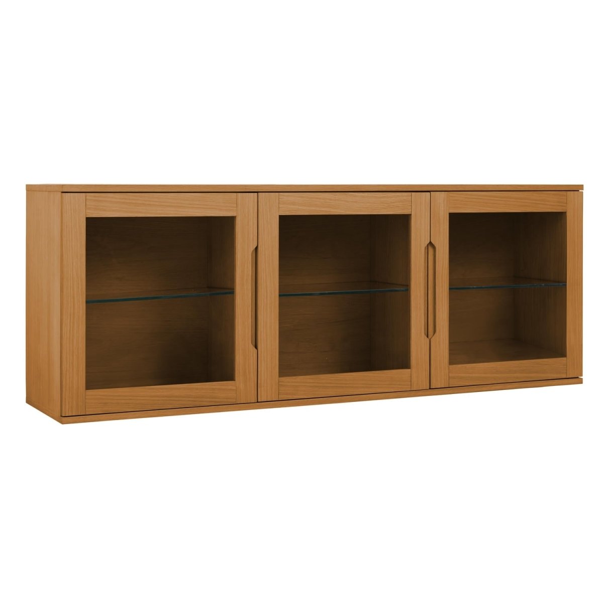 Wandschrank mit LED-Beleuchtung - 160 cm breit - Wildeiche