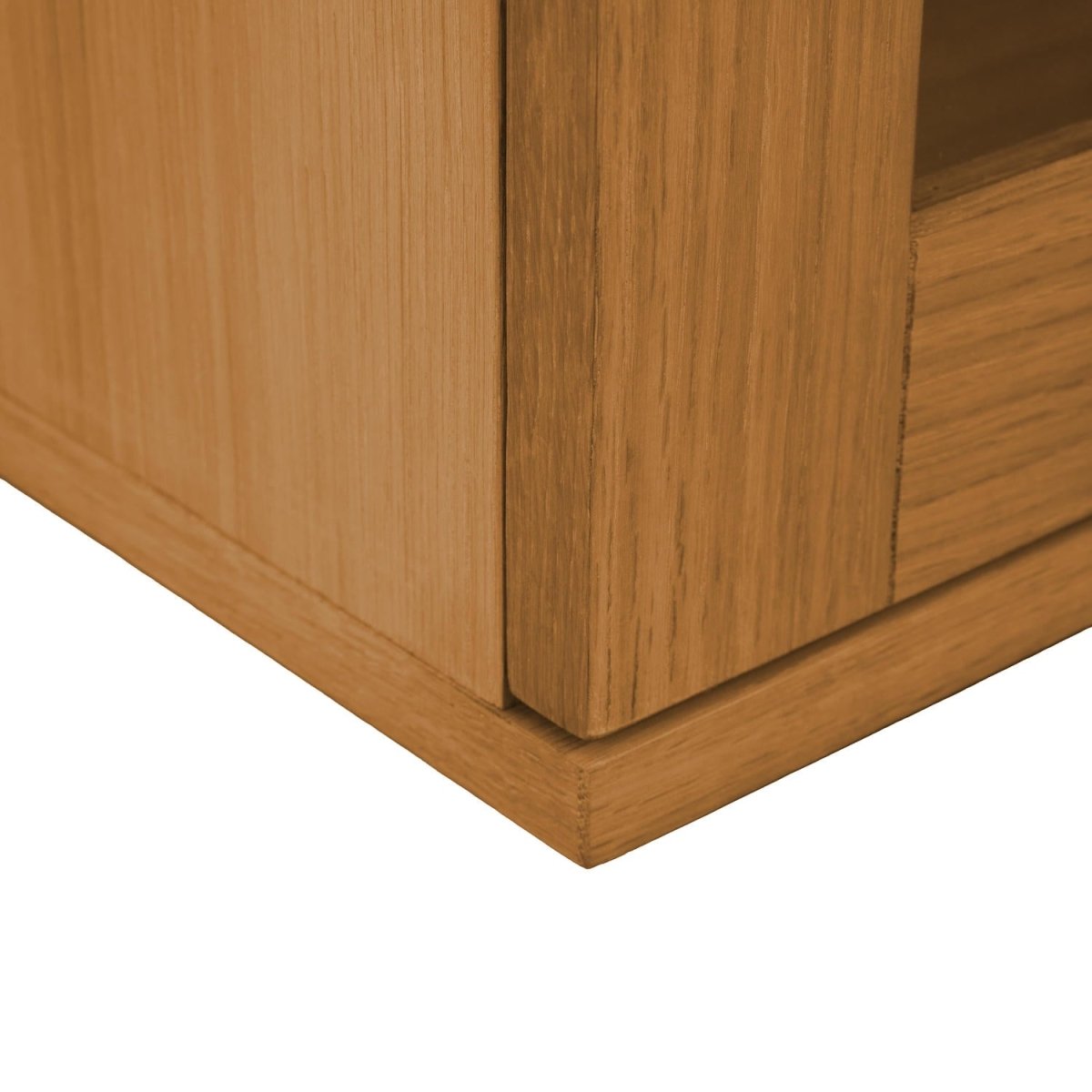Wandschrank mit LED-Beleuchtung - 160 cm breit - Wildeiche