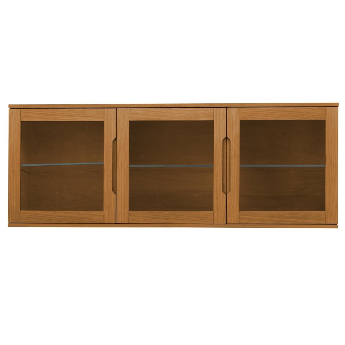 Wandschrank mit LED-Beleuchtung - 160 cm breit - Wildeiche