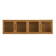 Wandschrank mit LED-Beleuchtung - 213 cm breit - Wildeiche