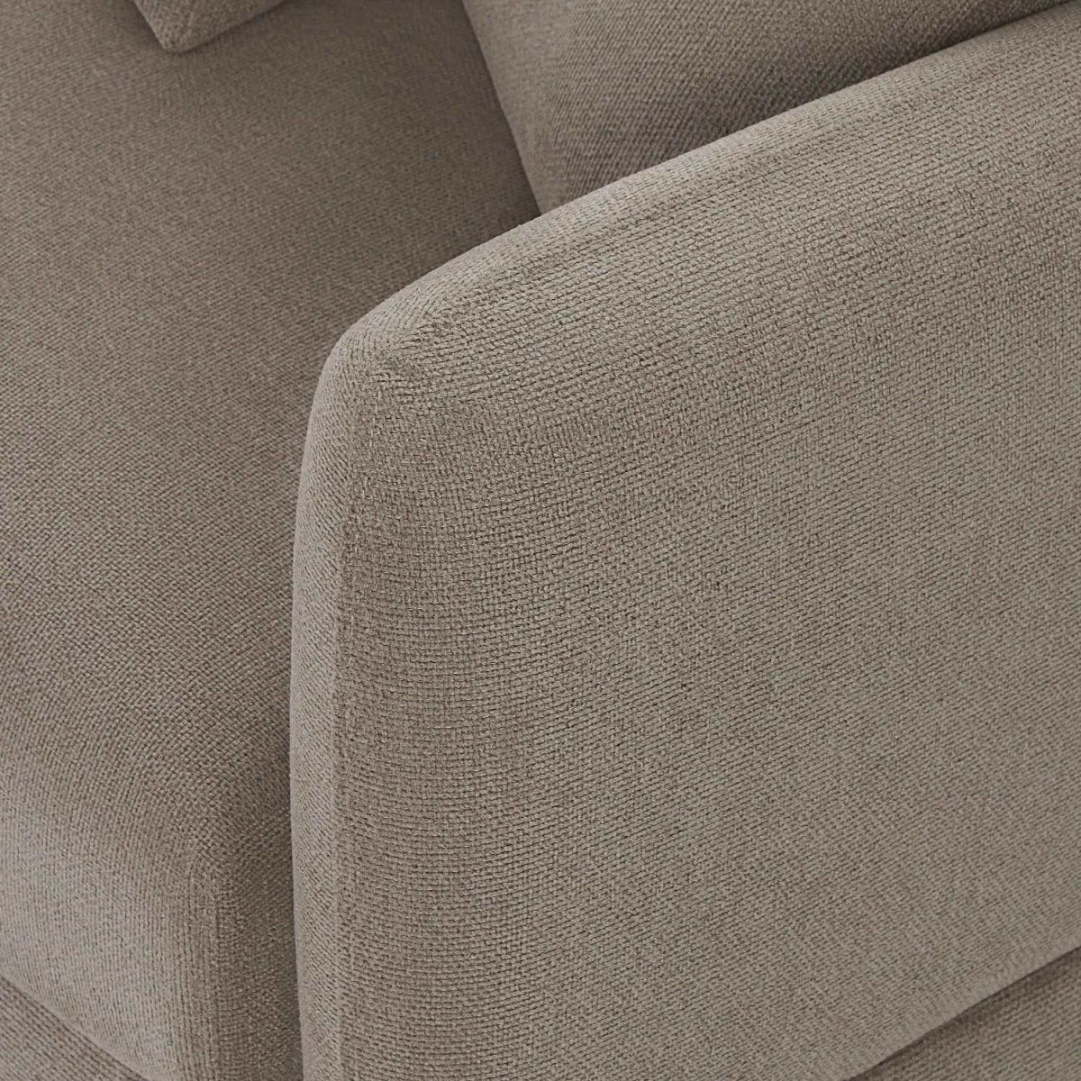 L-Form Ecksofa Links - Stoffbezug Beige