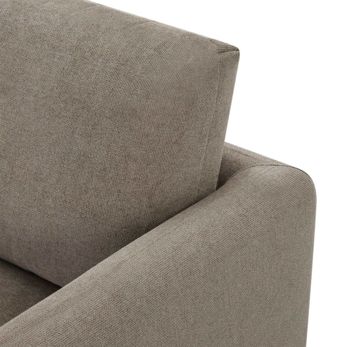 L-Form Ecksofa Links - Stoffbezug Beige