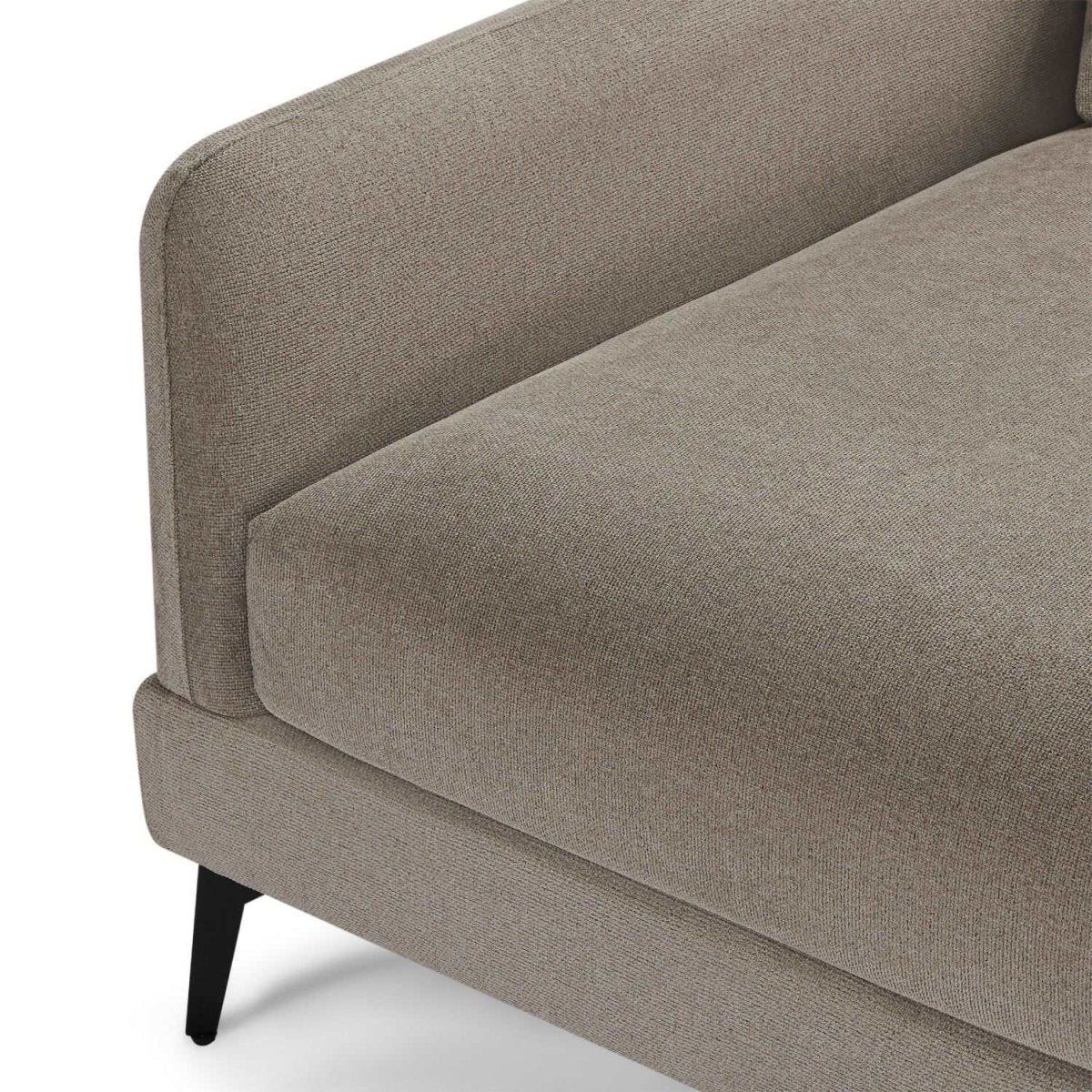 L-Form Ecksofa Links - Stoffbezug Beige