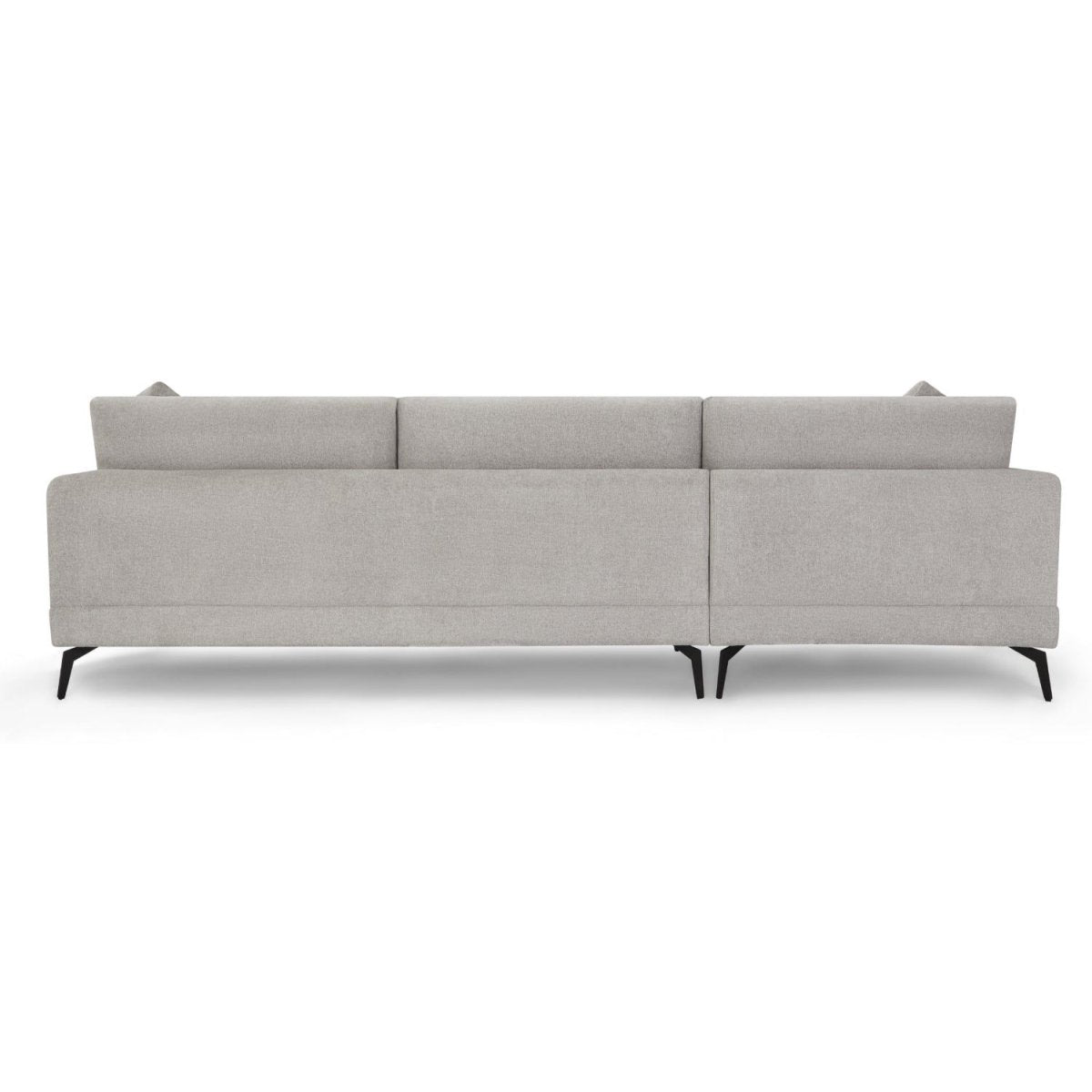 L-Form Ecksofa Links - Stoffbezug Grau