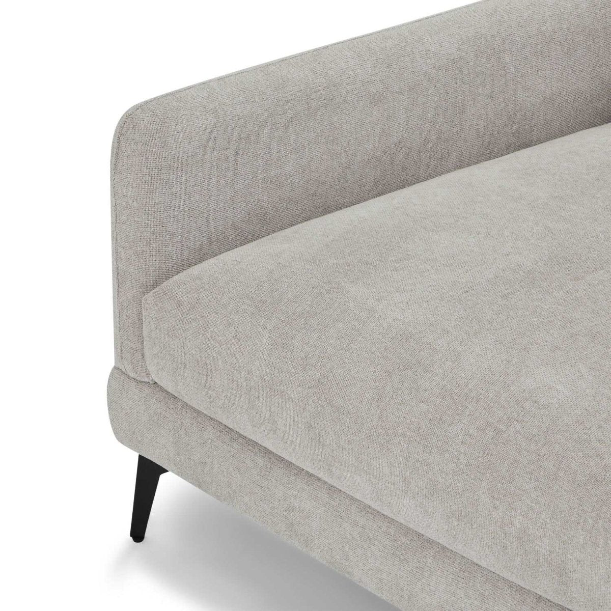L-Form Ecksofa Links - Stoffbezug Grau
