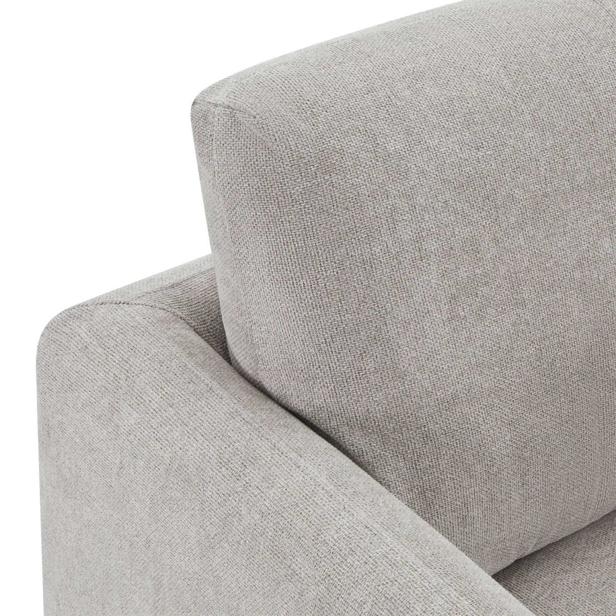 L-Form Ecksofa Rechts - Stoffbezug Grau