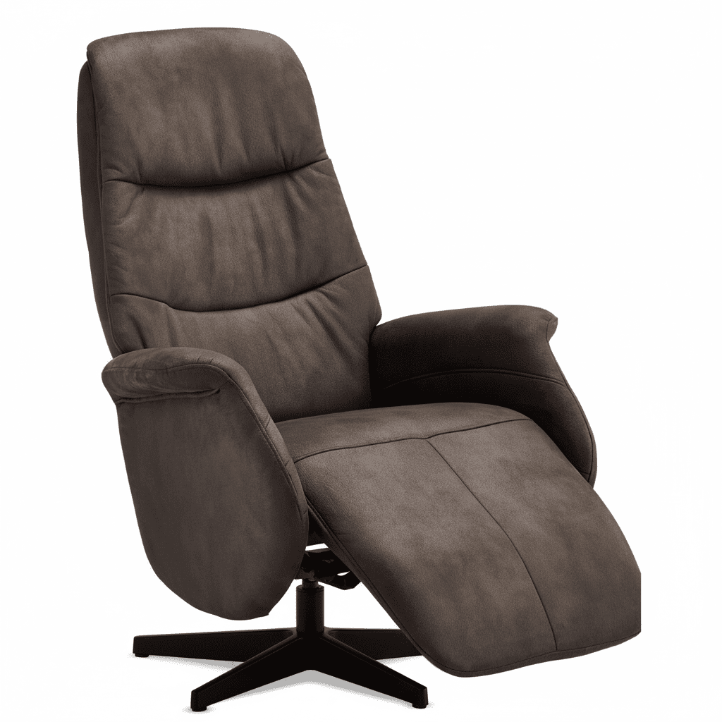 Manueller Relaxsessel - Stoffbezug Taupe Grau
