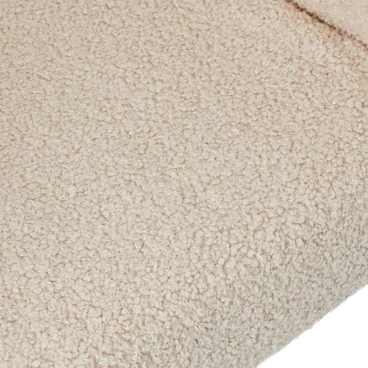 FURNHOUSE Natalie Esszimmerstühle mit Armlehne 2er Set - Bouclé-Stoff Beige