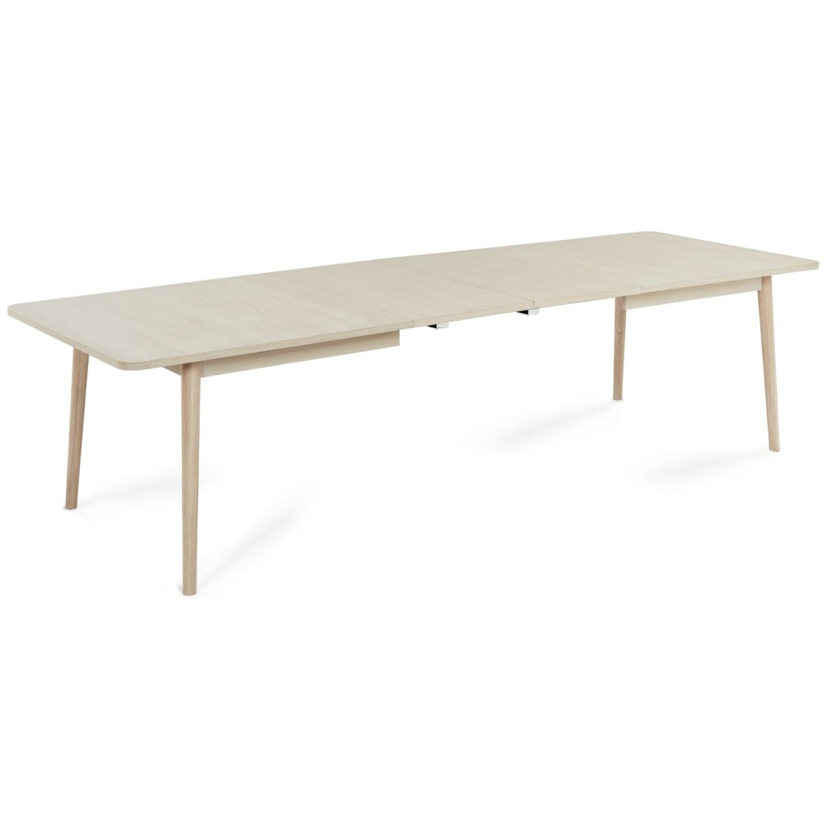 Esstisch 200x100 cm ausziehbar bis 300 cm – Eiche bianco Nyborg
