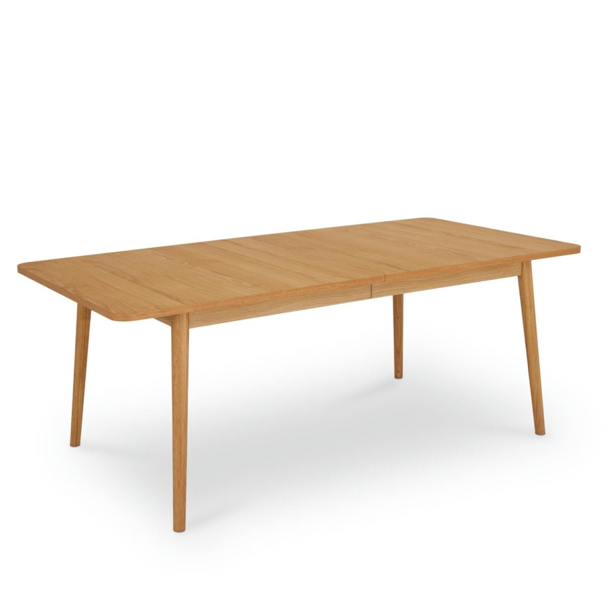 Rechteckiger Esstisch 200x100 cm - Ausziehbar bis 300 cm - Wildeiche