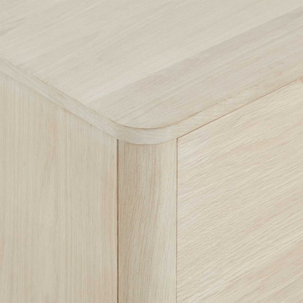 Sideboard mit 2 Türen - 180 cm breit - Eiche bianco
