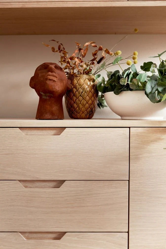 FURNHOUSE Nyborg Sideboard mit 2 Türen - 180 cm breit - Eiche Weiß geöltes