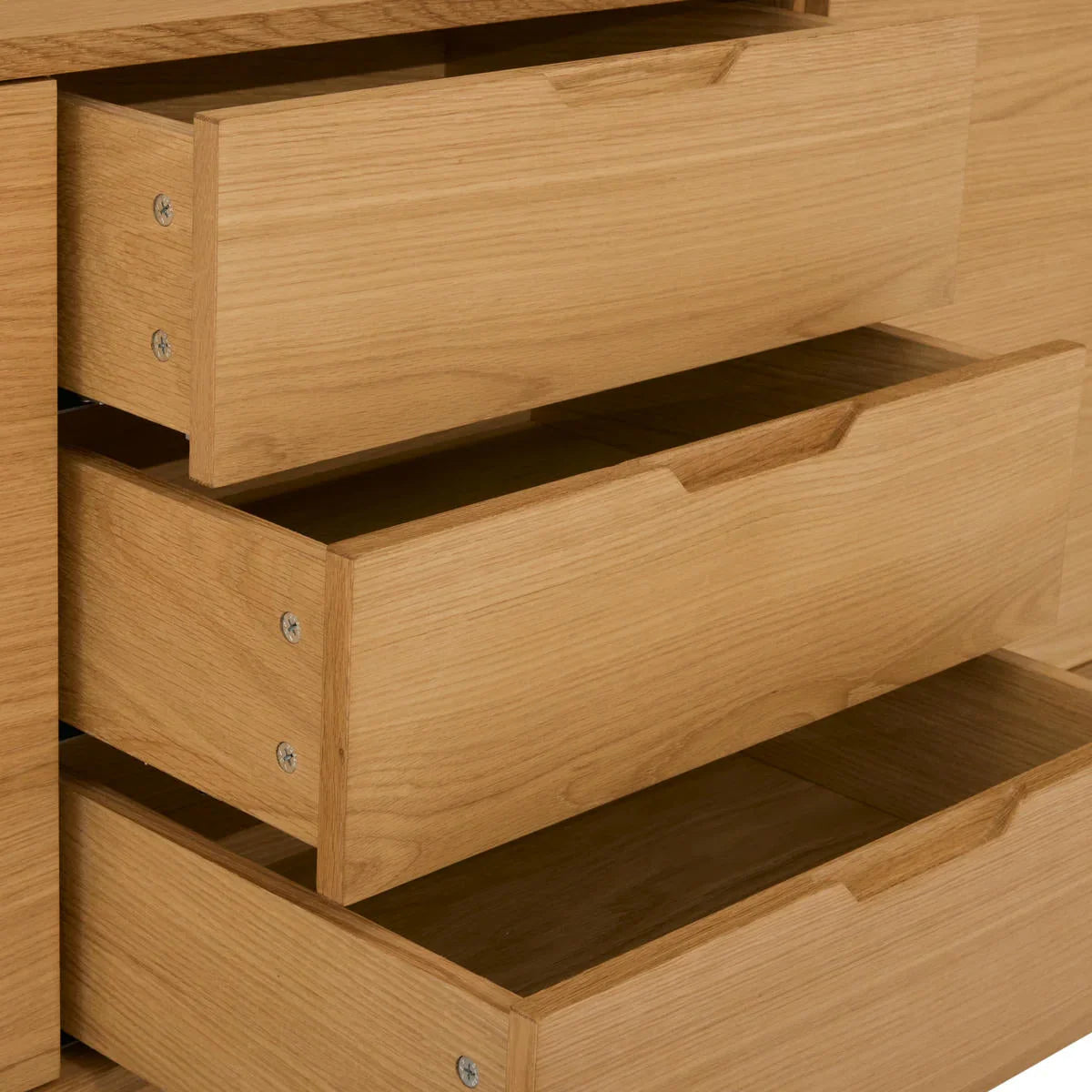 FURNHOUSE Nyborg Sideboard mit 2 Türen - 180 cm breit - Wildeiche Natur