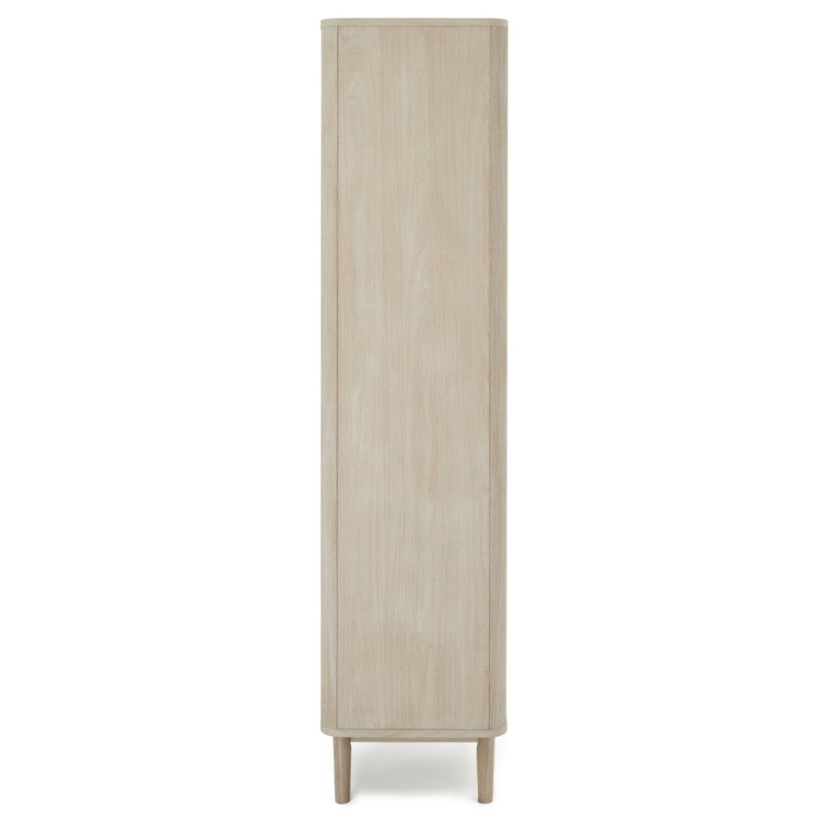 Vitrine mit LED-Beleuchtung - 100 cm breit - Eiche bianco
