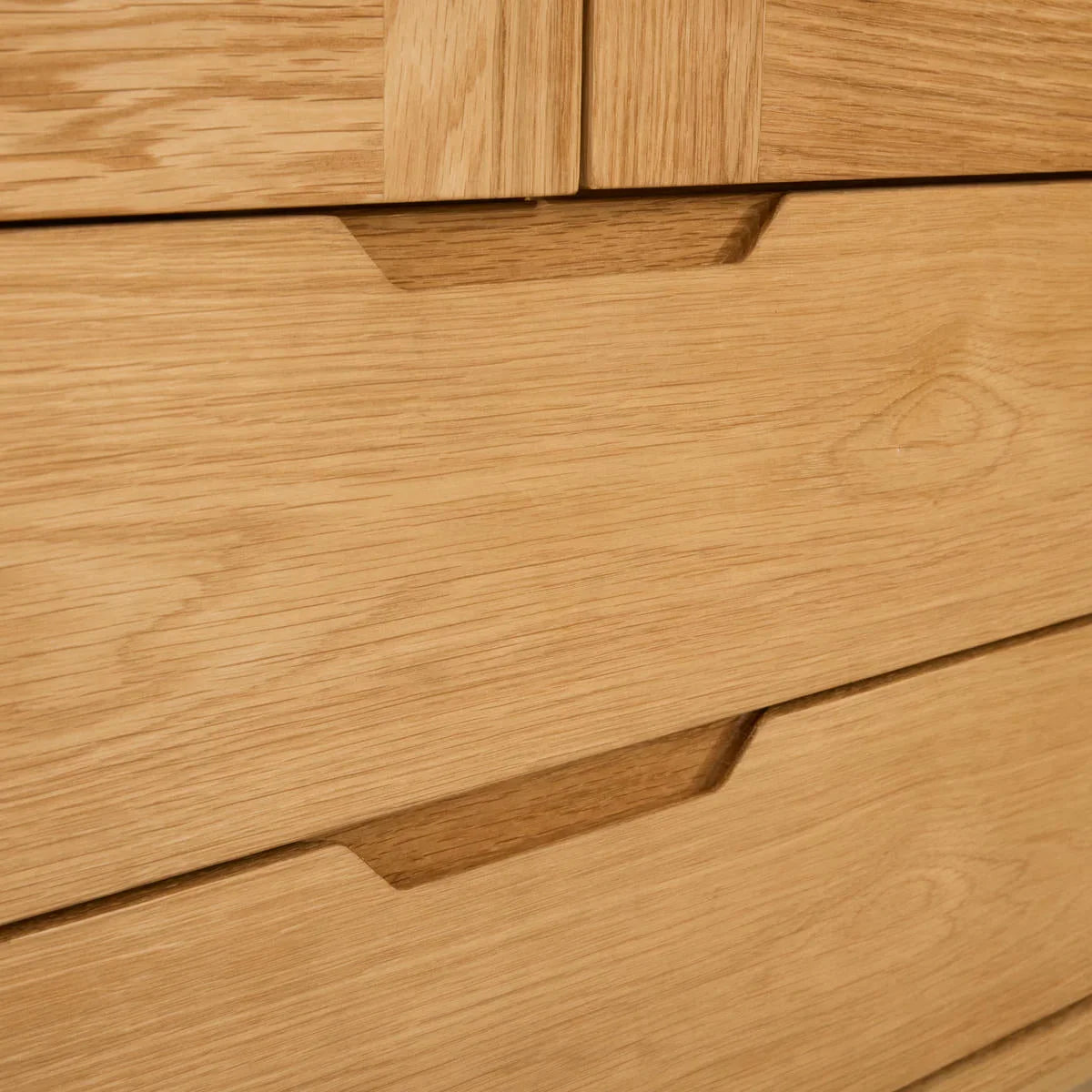 FURNHOUSE Nyborg Vitrine mit LED-Beleuchtung - 100 cm breit - Wildeiche Natur