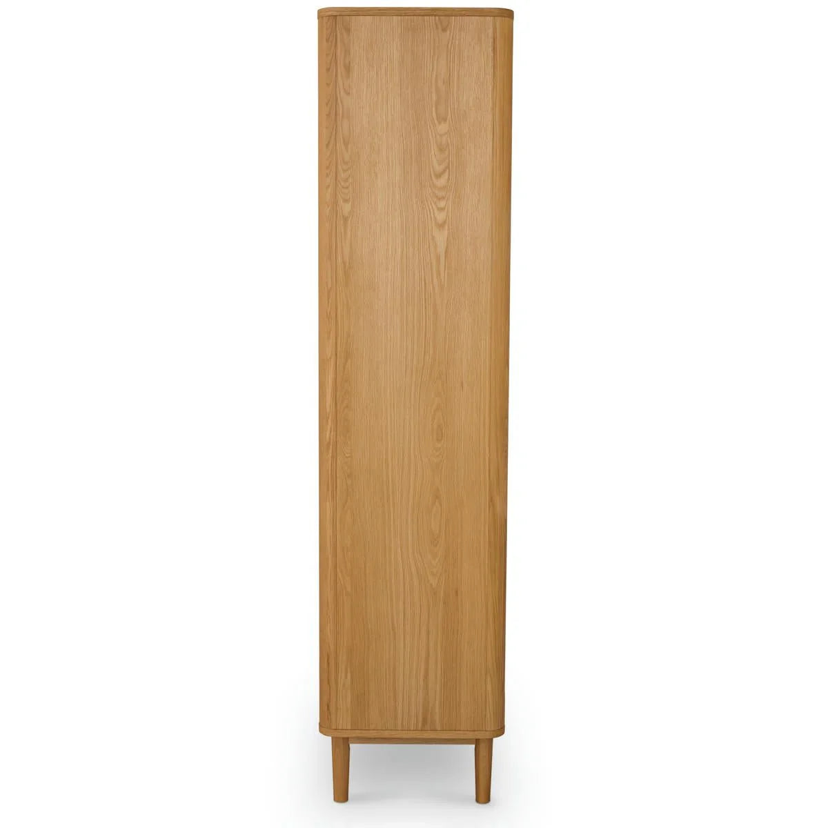 FURNHOUSE Nyborg Vitrine mit LED-Beleuchtung - 100 cm breit - Wildeiche Natur