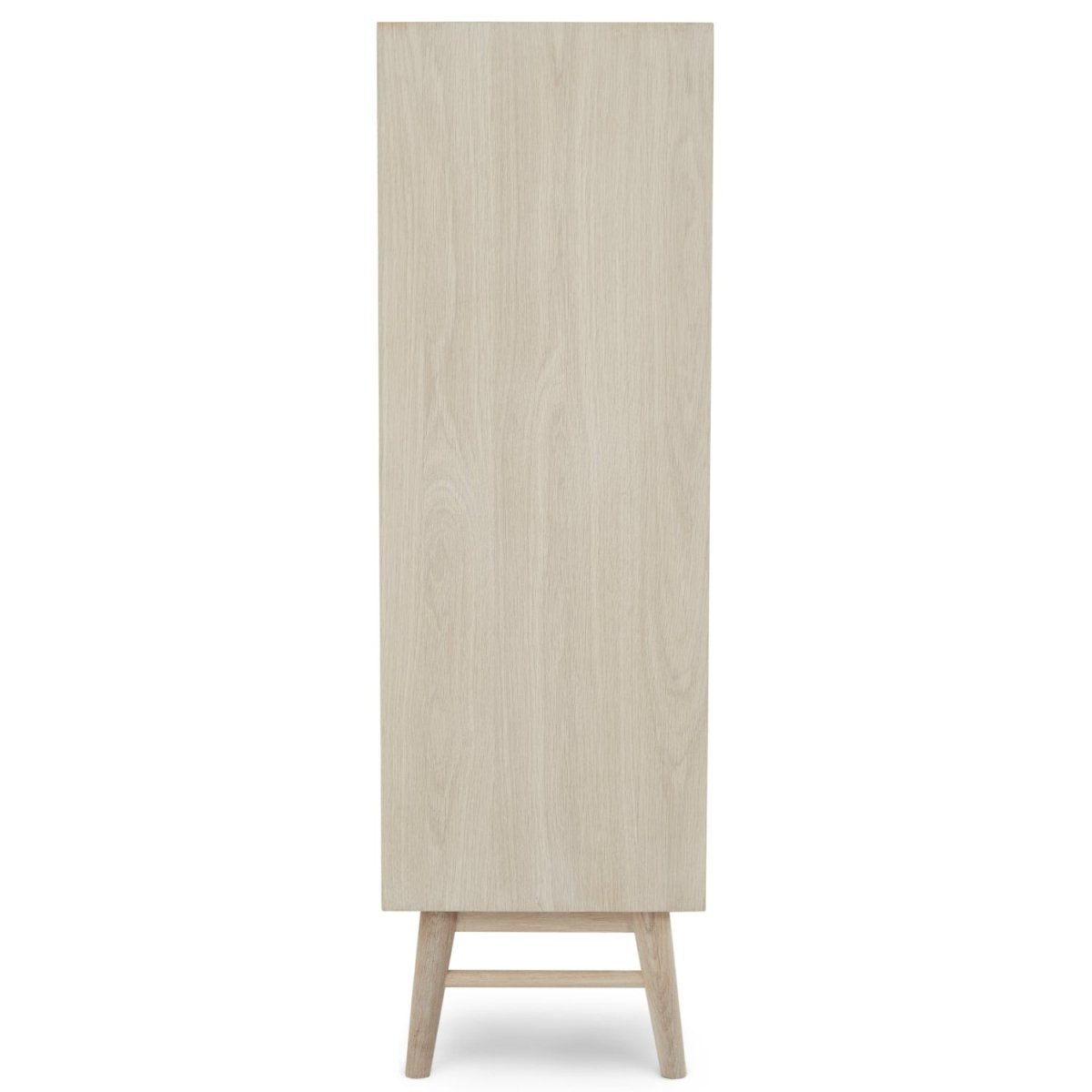 Highboard mit 2 Türen - 100 cm breit - Eiche bianco