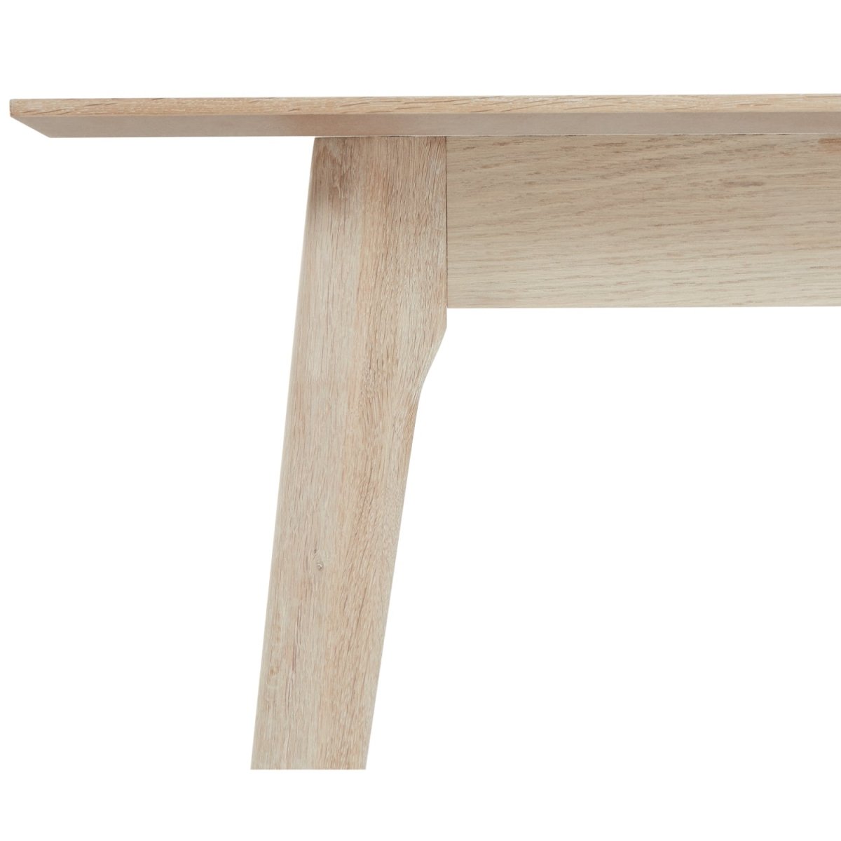 Rechteckiger Esstisch 170x95 cm - Ausziehbar bis 270 cm - Eiche bianco