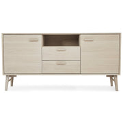 Sideboard mit 2 Türen - 160 cm breit - Eiche bianco