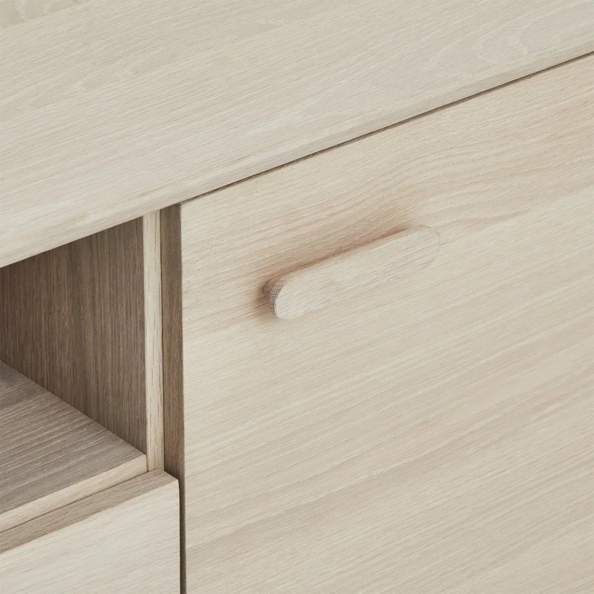 FURNHOUSE Porto Sideboard mit 2 Türen - 160 cm breit - Eiche Weiß geöltes