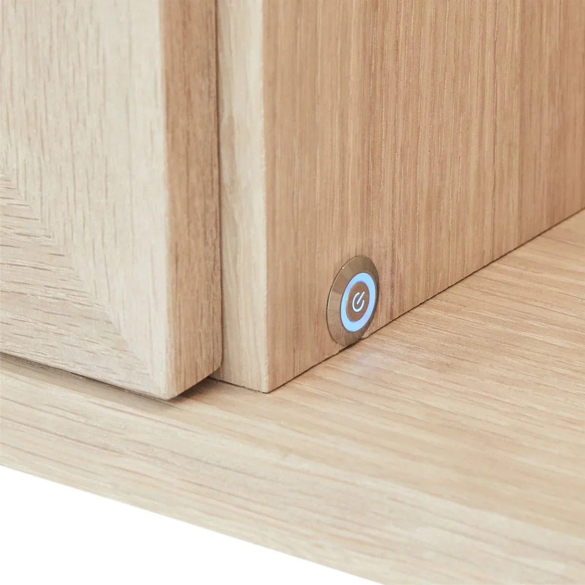 FURNHOUSE Porto Wandschrank mit LED-Beleuchtung - 160 cm breit - Eiche Weiß geöltes