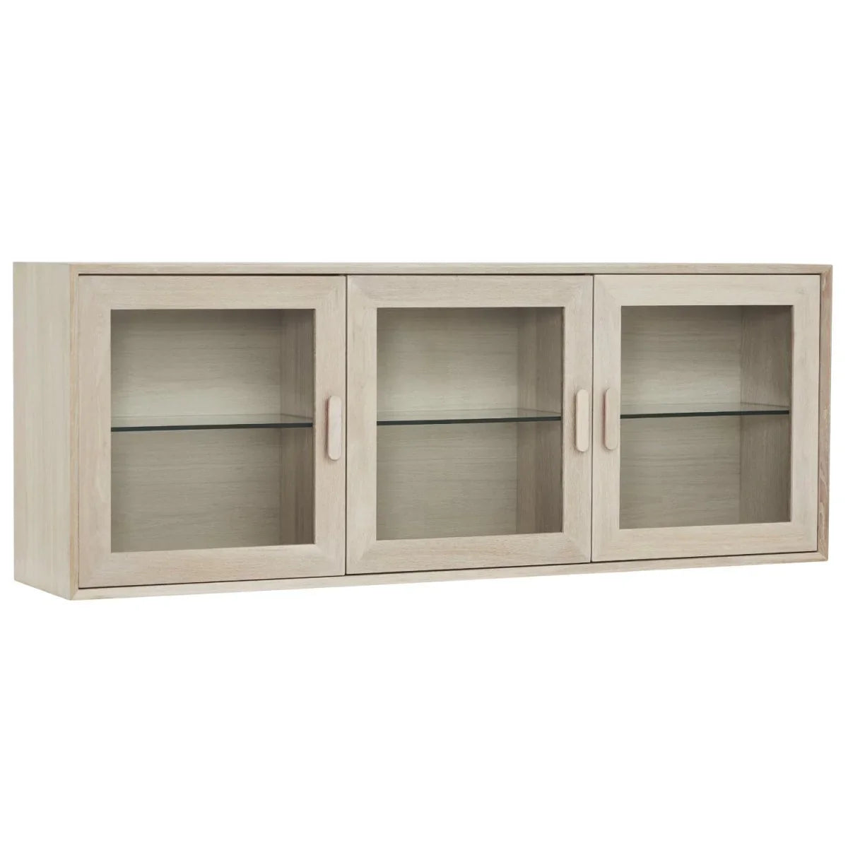 FURNHOUSE Porto Wandschrank mit LED-Beleuchtung - 160 cm breit - Eiche Weiß geöltes