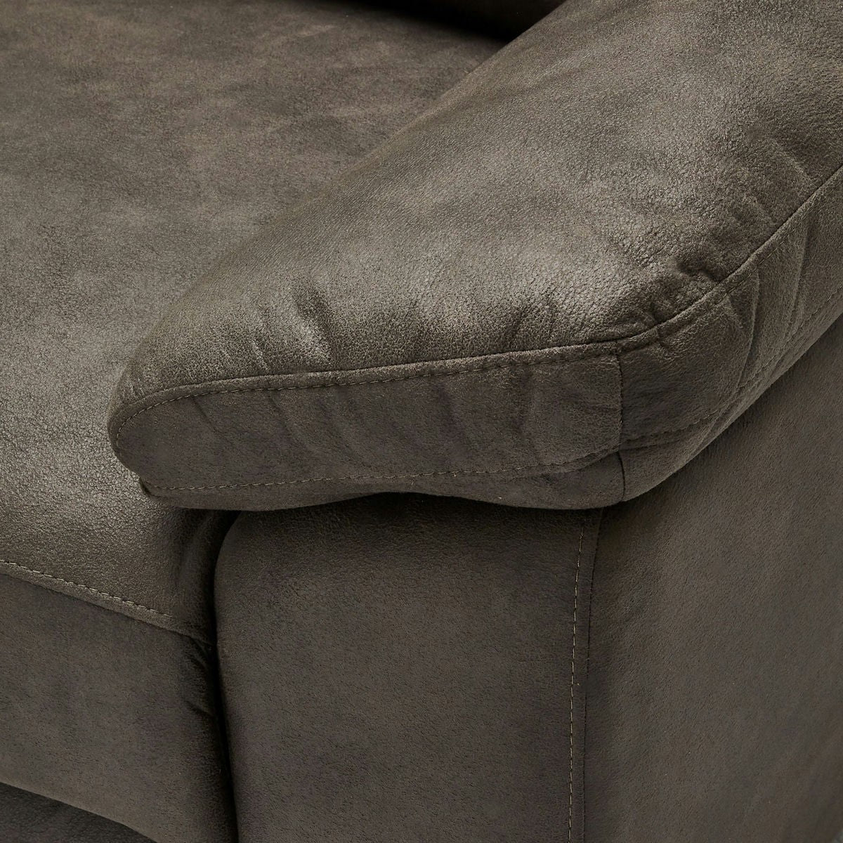 2-Sitzer Sofa - mit Elektrische Relaxfunktion, USB - Stoffbezug Taupe Grau