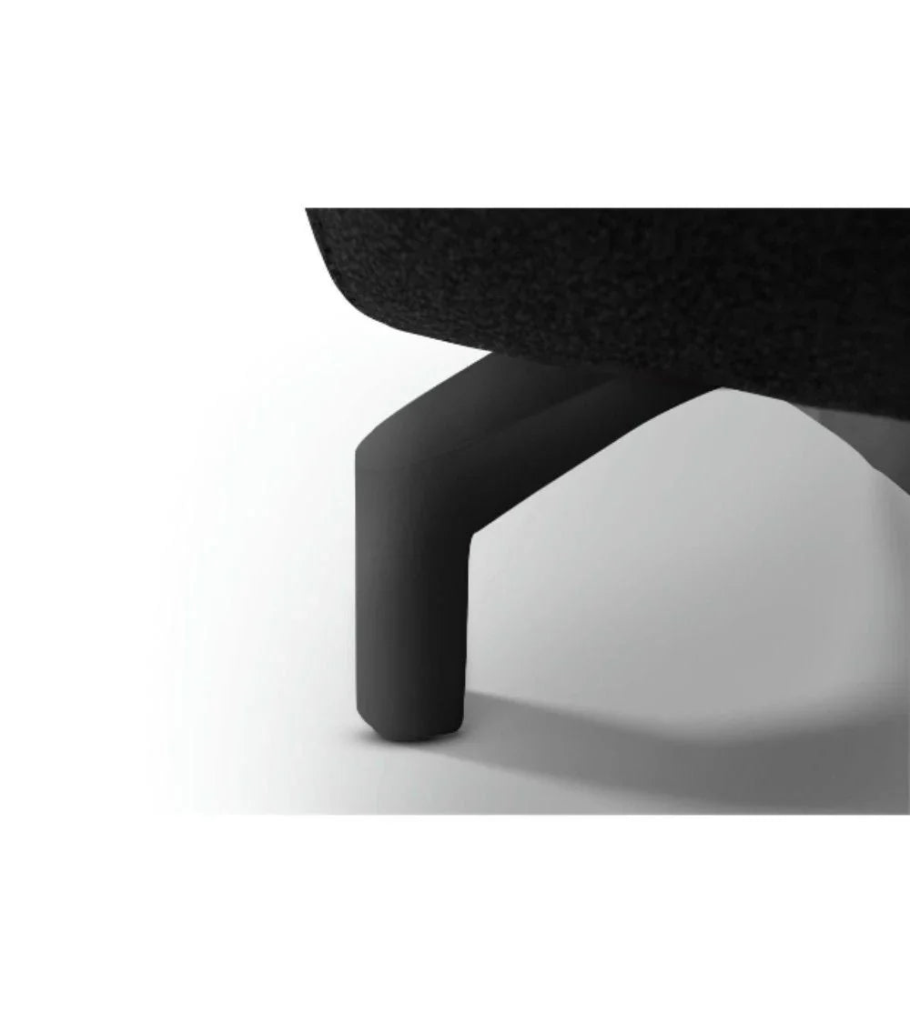 FURNHOUSE Selesta 3-Sitzer Sofa – mit Elektrische Relaxfunktion, USB - Stoffbezug Schwarz