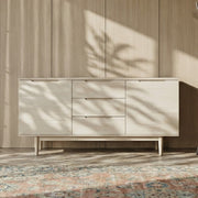 Sideboard mit 2 Türen - 160 cm breit - Eiche bianco