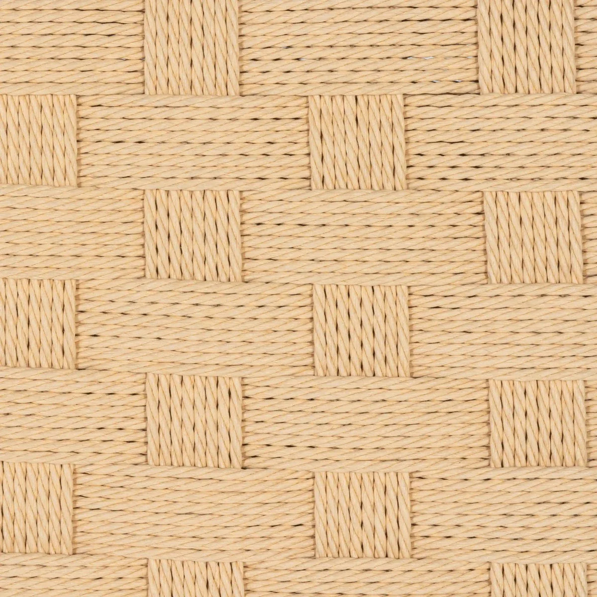 Sitzbank Nobel mit Geflechtsitz - Schwarz/Beige