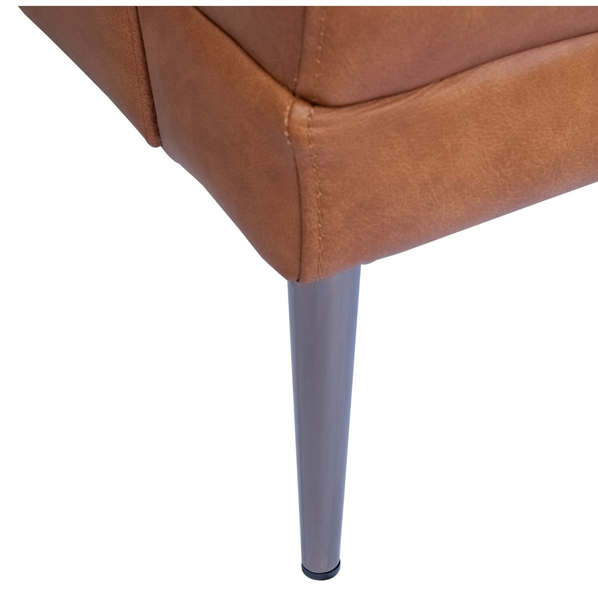 3-Sitzer Ledersofa - Echtleder Cognac Braun