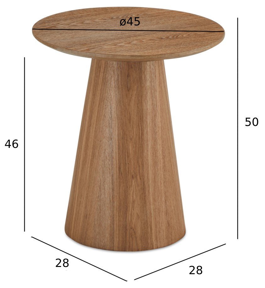 Couchtisch Rund ø45 cm - Wildeiche