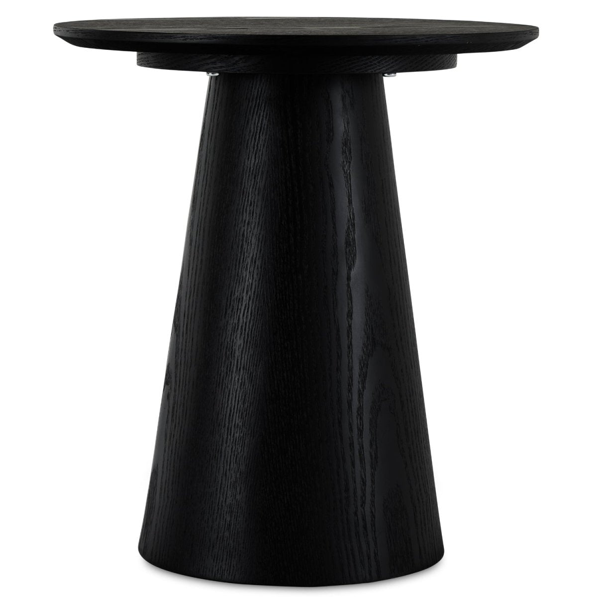 Couchtisch Rund ø45 cm - Eiche Schwarz