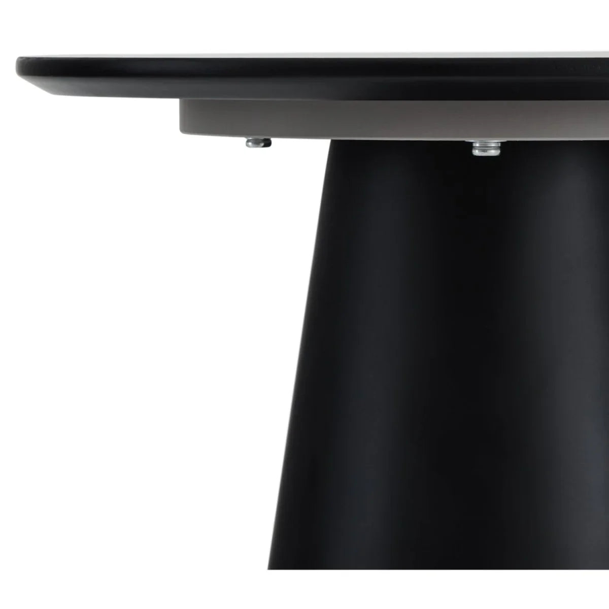 FURNHOUSE Tango Couchtisch Rund ø45 cm - Marmoroptik Dunkelgrau