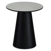 Couchtisch Rund ø45 cm - Marmoroptik Hellgrau