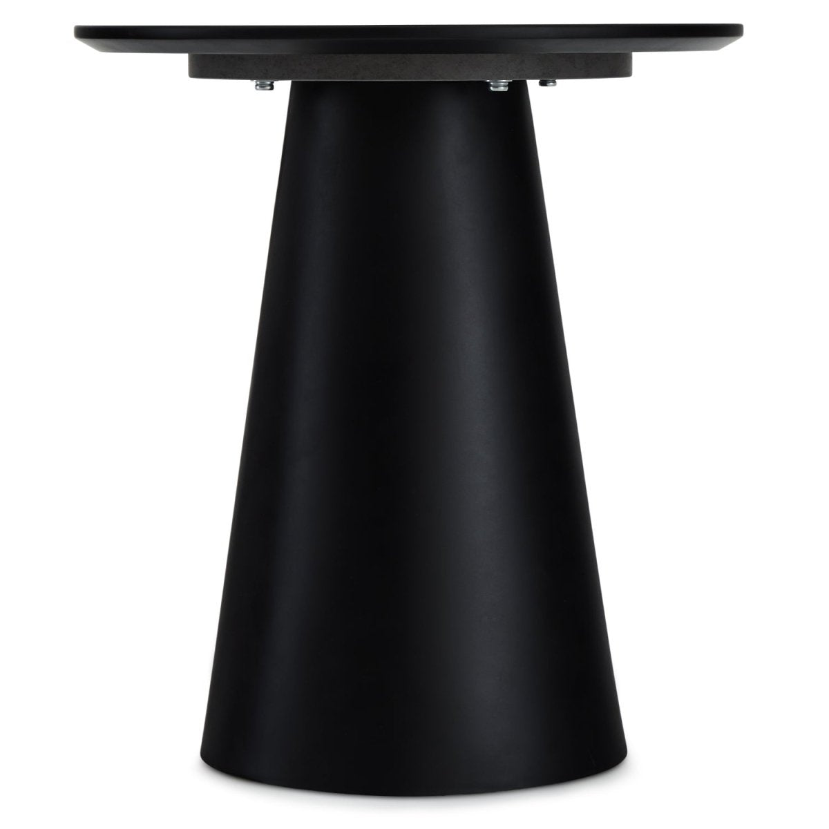 Couchtisch Rund ø45 cm - Marmoroptik Hellgrau