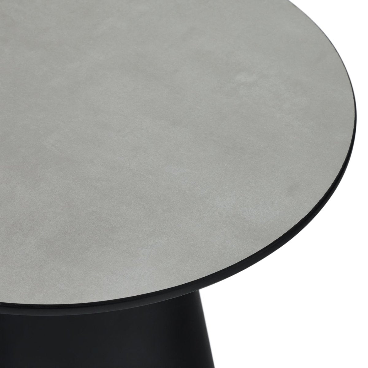 Couchtisch Rund ø45 cm - Marmoroptik Hellgrau