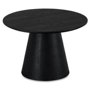 Couchtisch Rund ø60 cm - Eiche Schwarz