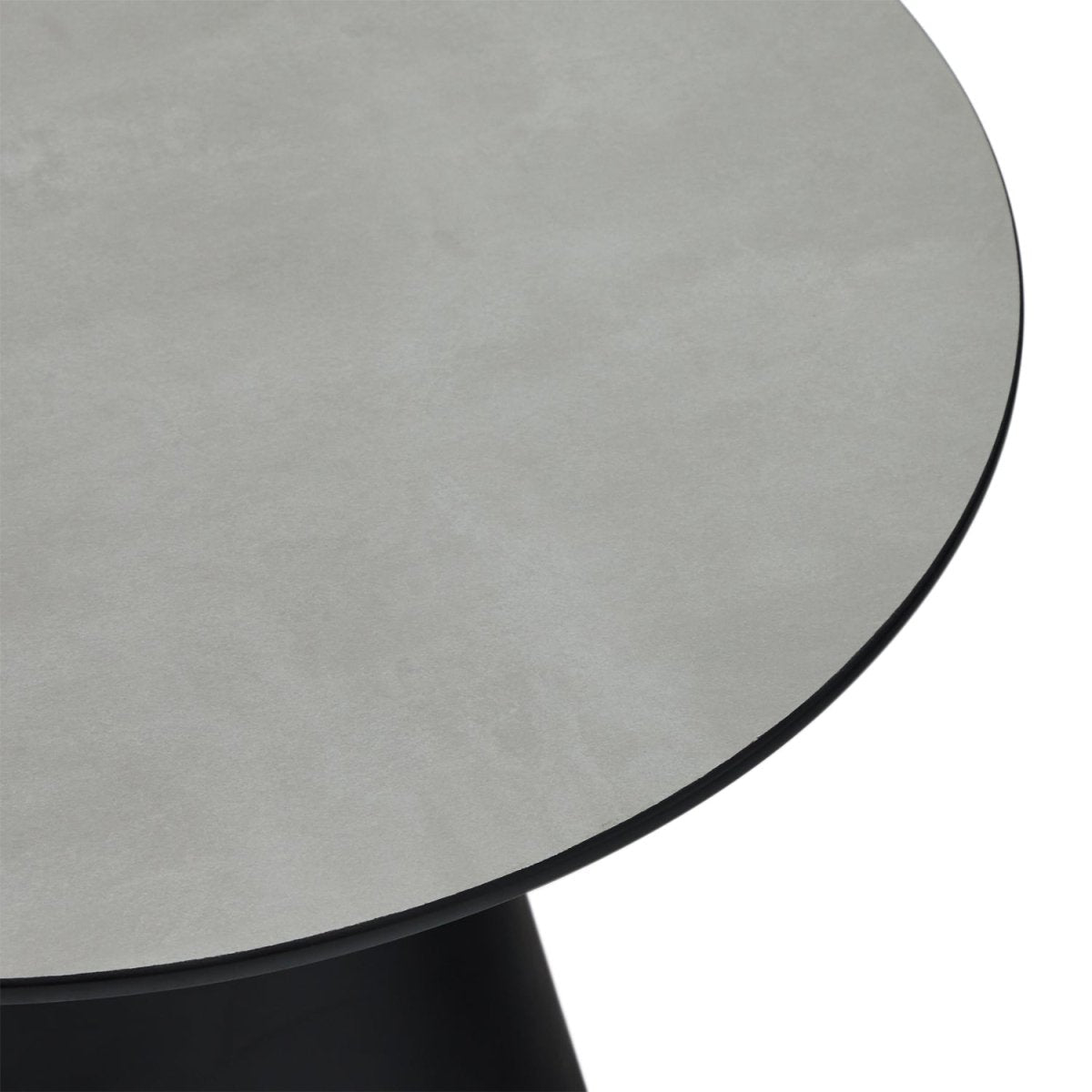 Couchtisch Rund ø60 cm - Marmoroptik Hellgrau