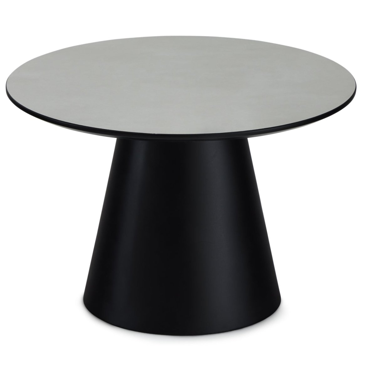 Couchtisch Rund ø60 cm - Marmoroptik Hellgrau