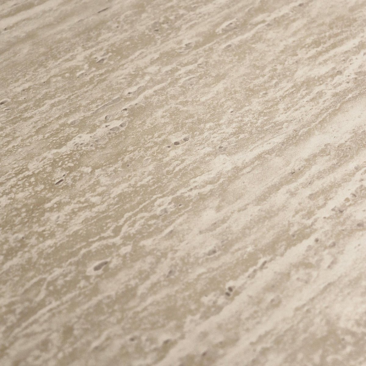 Couchtisch Rund ø60 cm - Travertine-Optik Beige